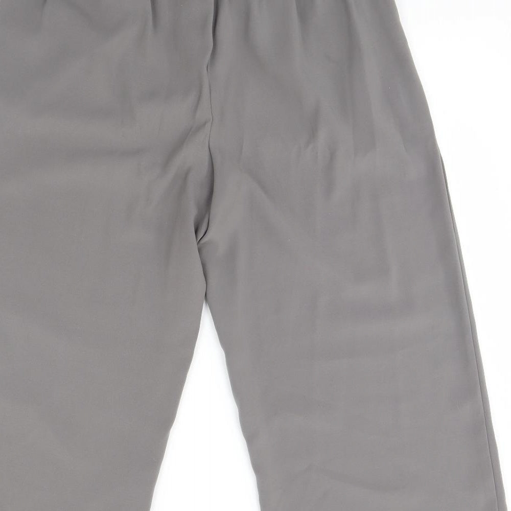 New Look Womens Grey   Cropped Trousers Size 12 L21 in