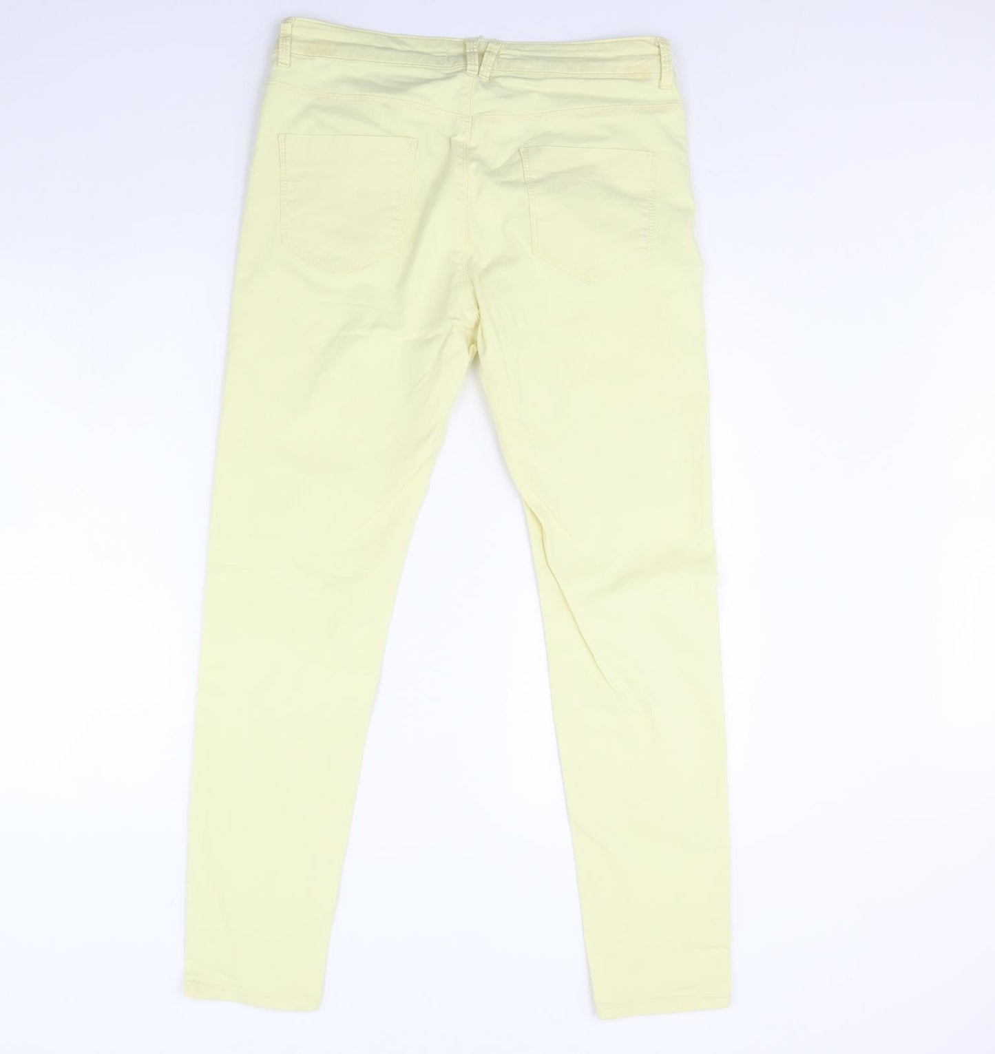 M&S Womens Yellow  Denim Skinny Jeans Size 20 L30 in