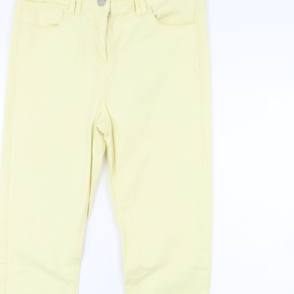 M&S Womens Yellow  Denim Skinny Jeans Size 20 L30 in