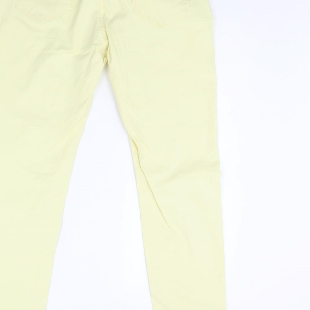 M&S Womens Yellow  Denim Skinny Jeans Size 20 L30 in