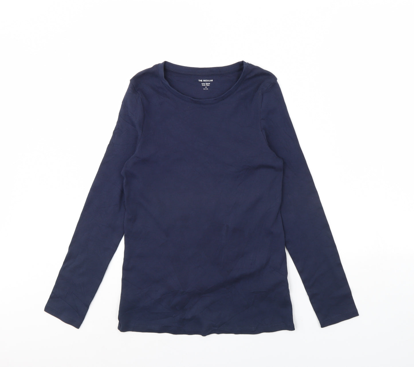 M&S Womens Blue   Basic T-Shirt Size 14