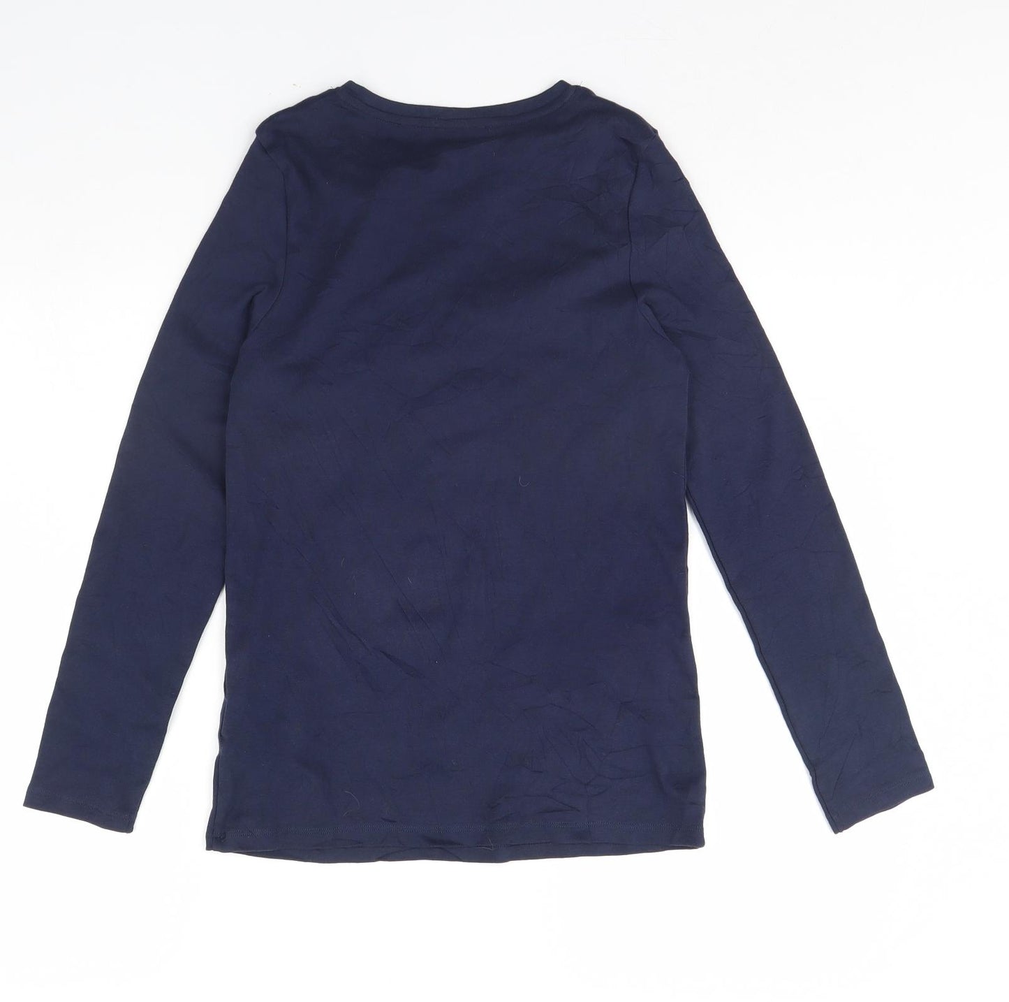 M&S Womens Blue   Basic T-Shirt Size 14