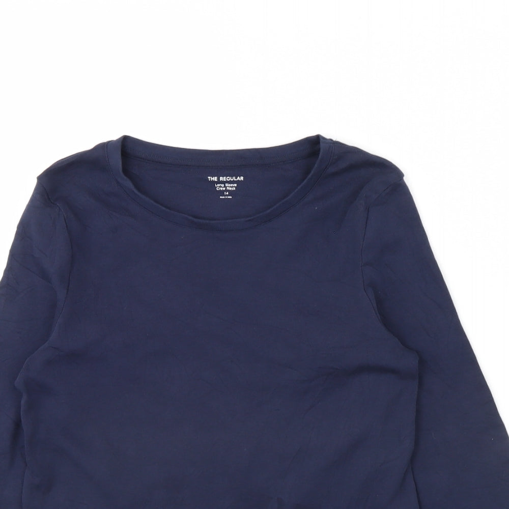 M&S Womens Blue   Basic T-Shirt Size 14