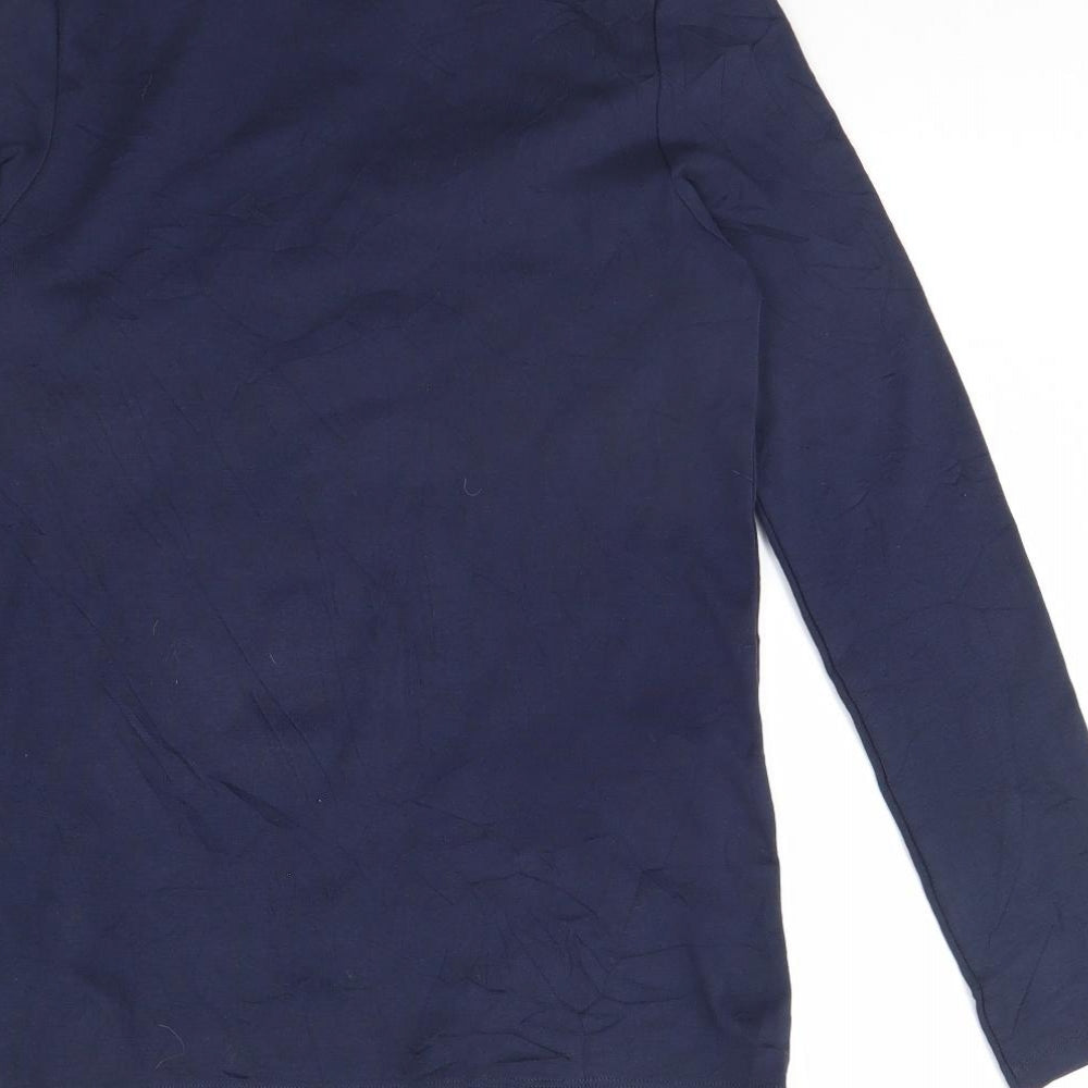 M&S Womens Blue   Basic T-Shirt Size 14