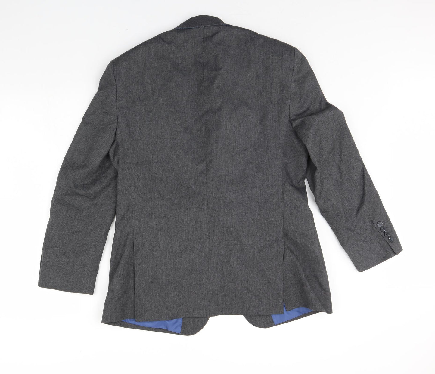 Preworn Mens Grey   Jacket Blazer Size 38  - Shoulder Pads