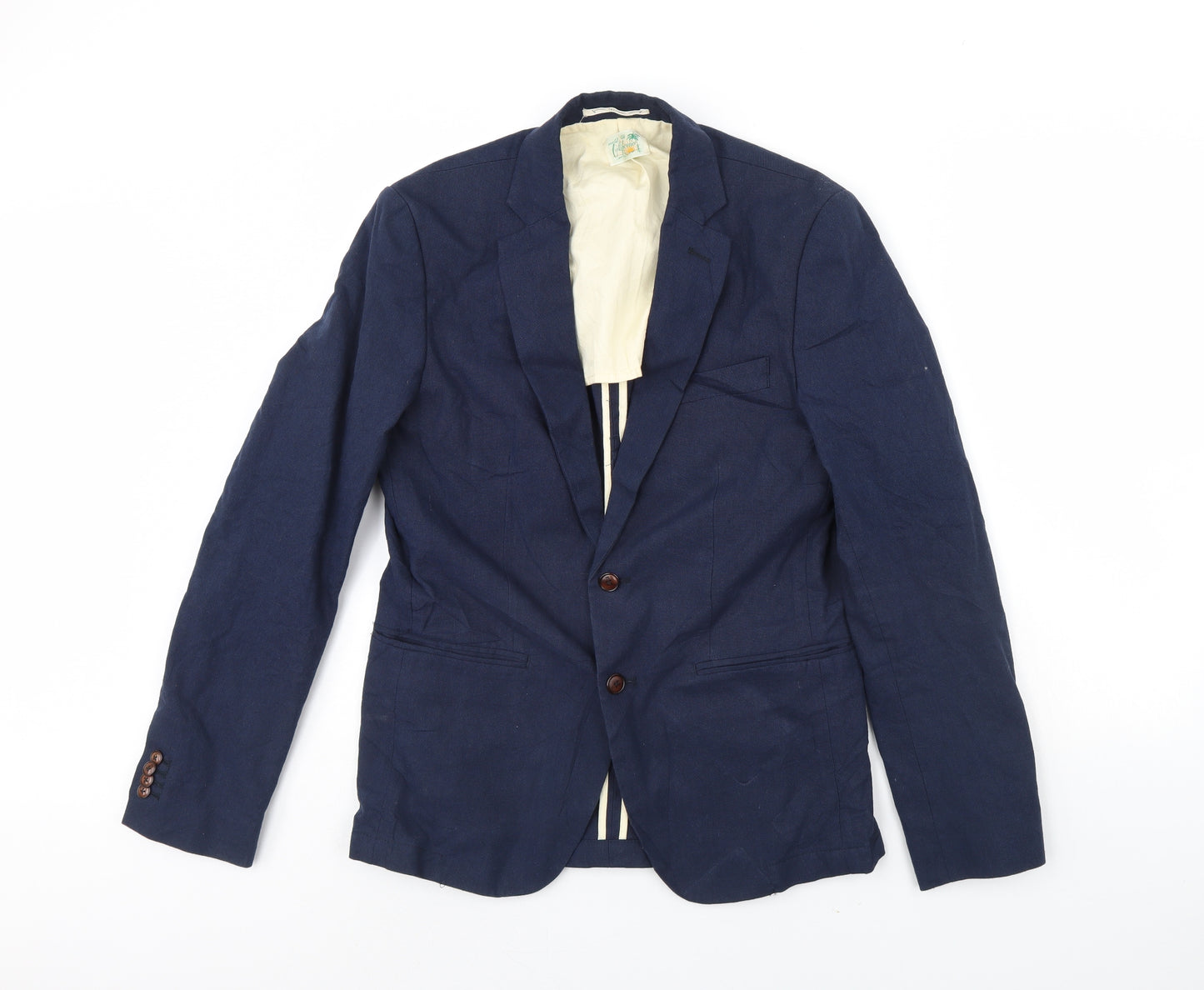 Preworn Mens Blue   Jacket Blazer Size 36  - Shoulder Pads