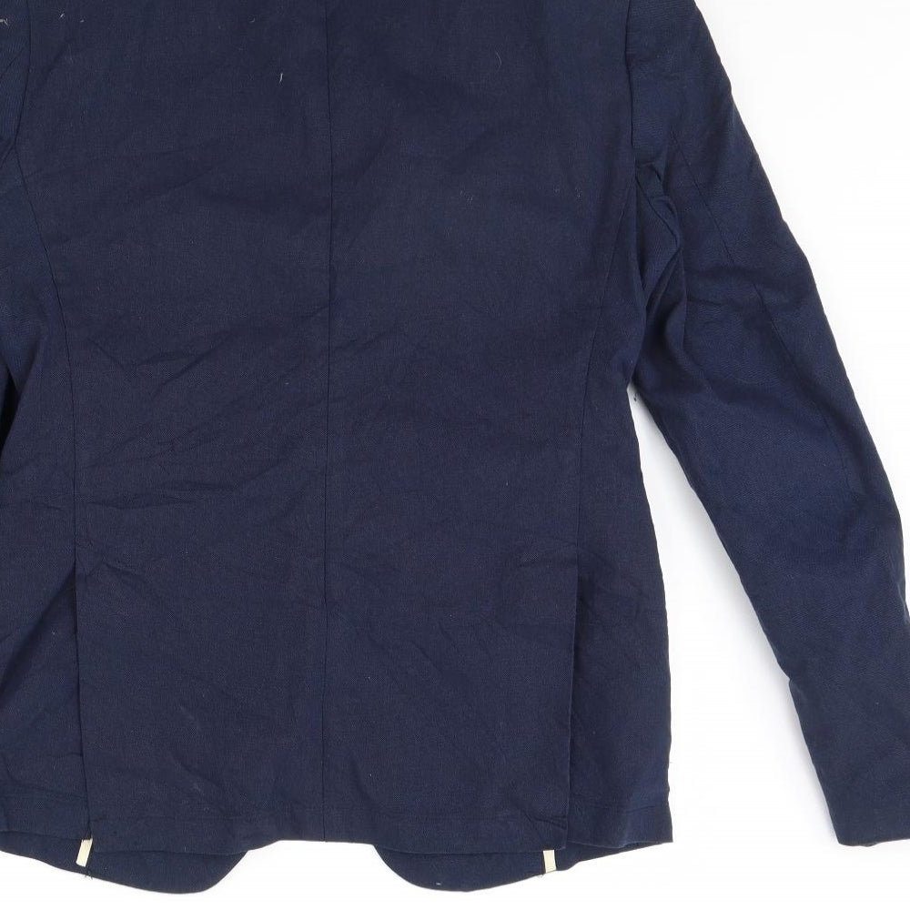 Preworn Mens Blue   Jacket Blazer Size 36  - Shoulder Pads