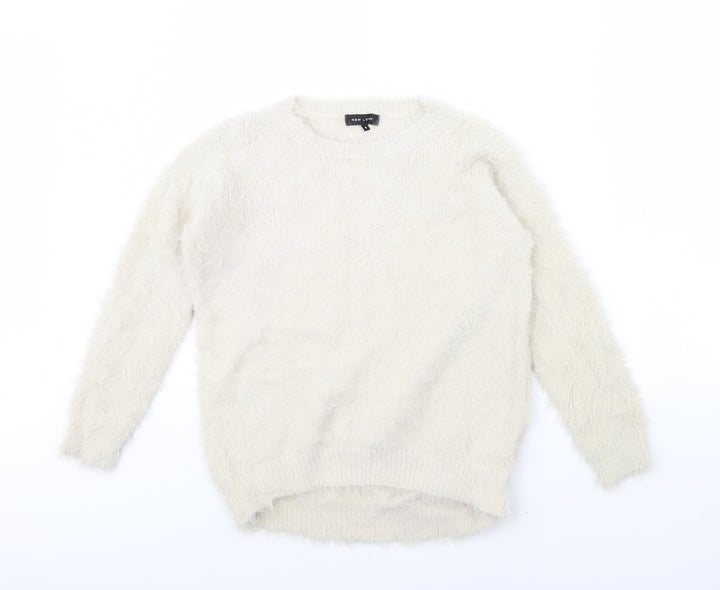 New Look Womens Ivory Pullover Jumper Size 8