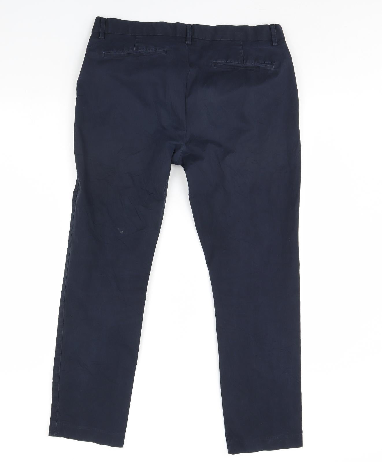 m&s Mens Blue   Trousers  Size 34 in L29 in