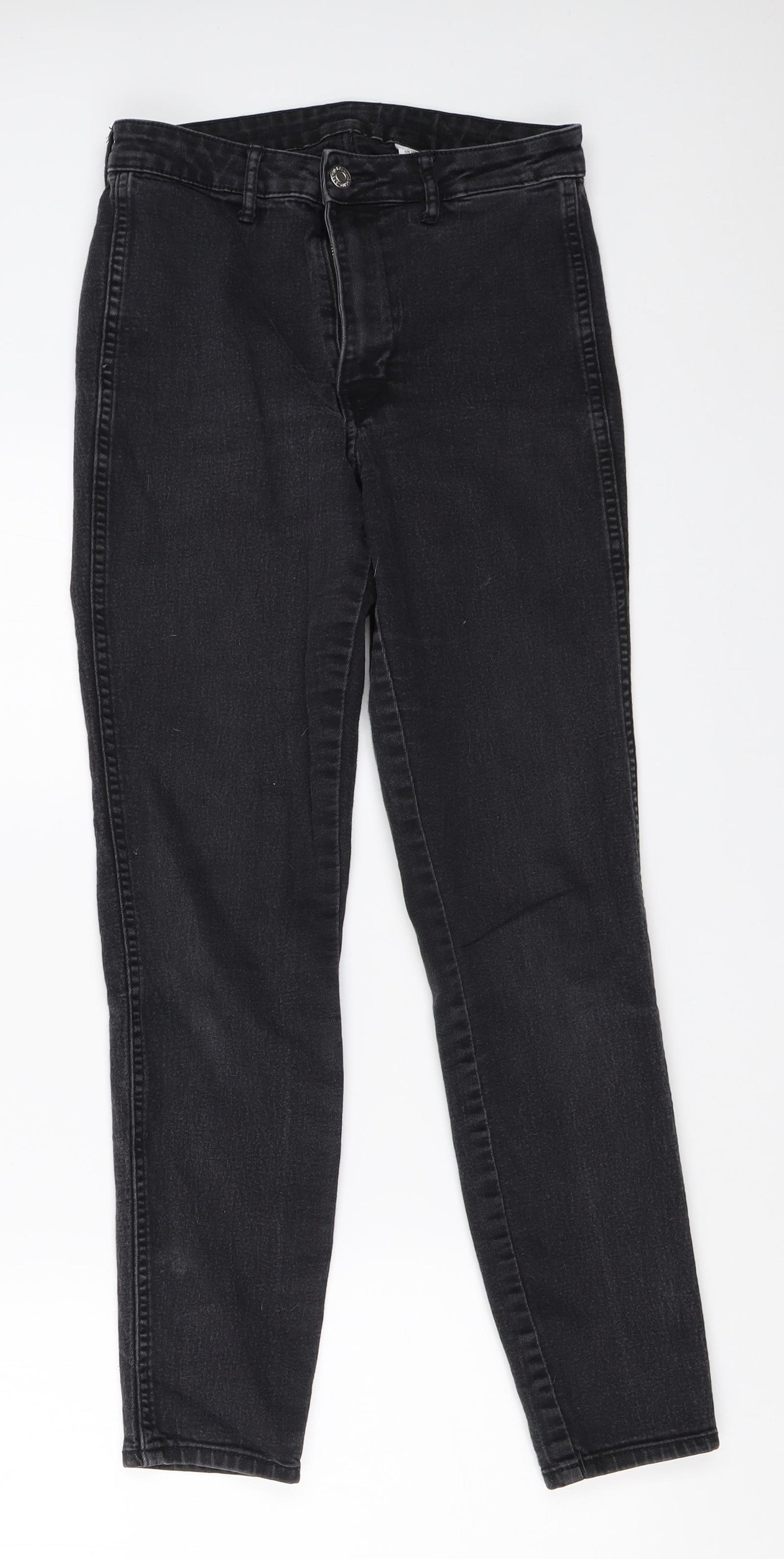 H&M Womens Black  Denim Skinny Jeans Size 27 in L27.5 in