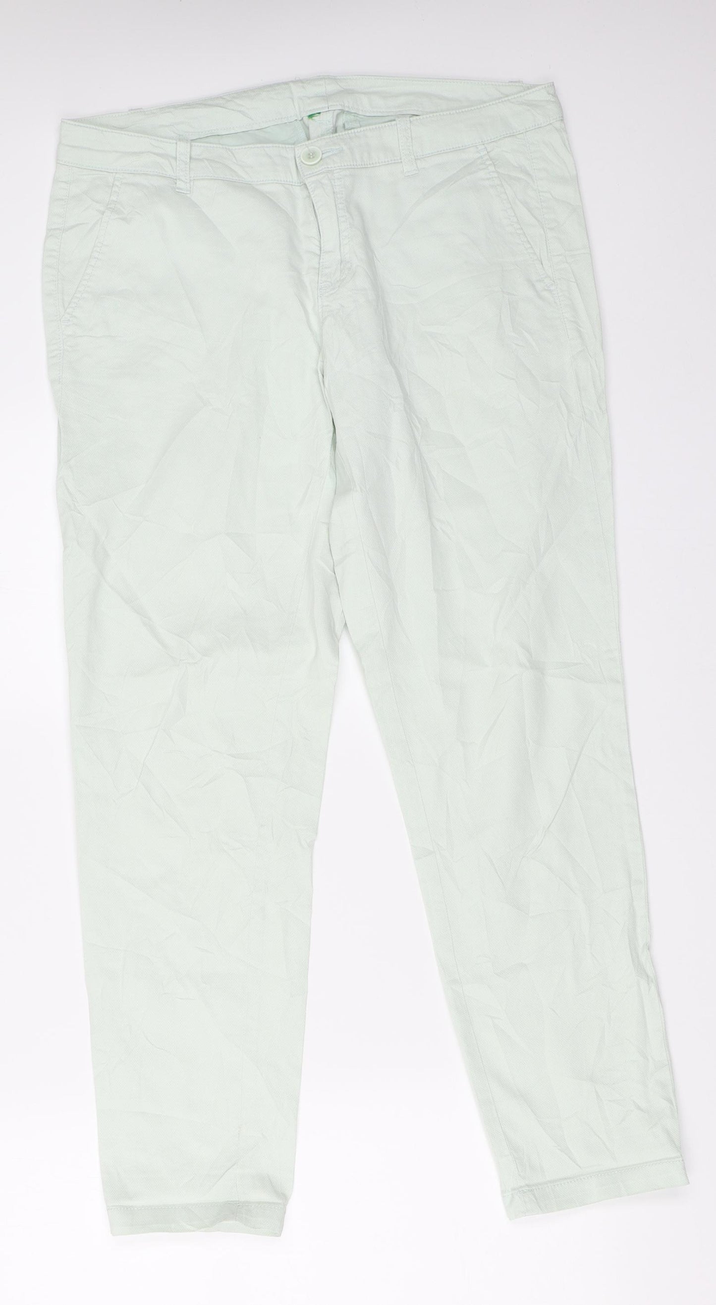Preworn Womens Green   Capri Trousers Size 33 in L27.5 in