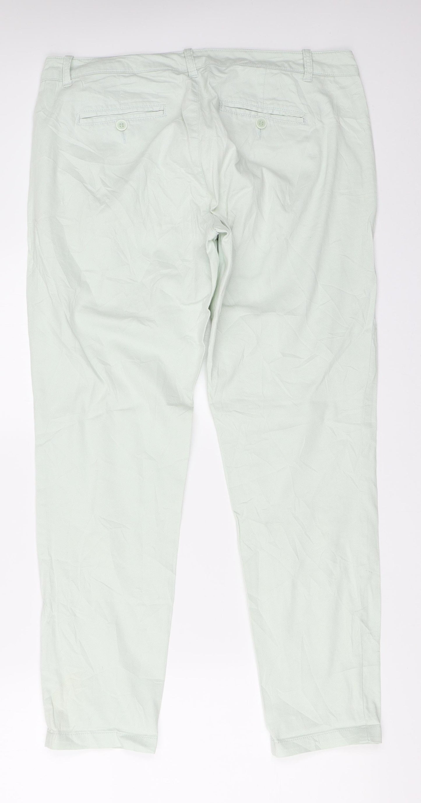 Preworn Womens Green   Capri Trousers Size 33 in L27.5 in