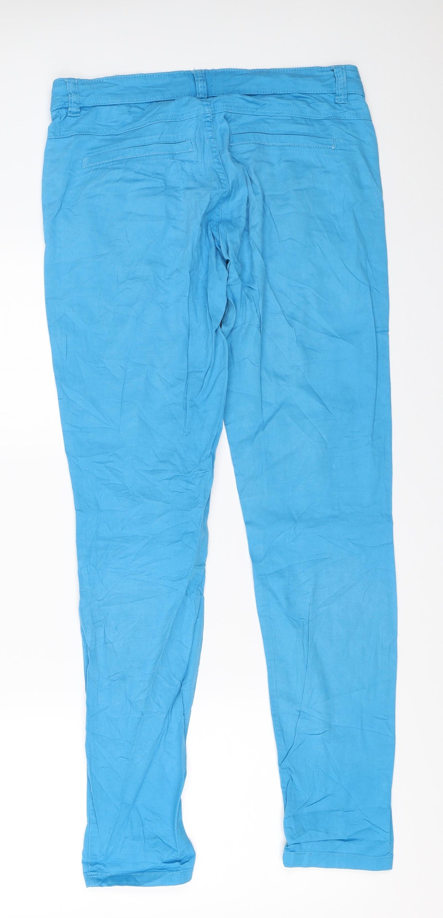 Flouse Womens Blue   Chino Trousers Size XS L30.5 in