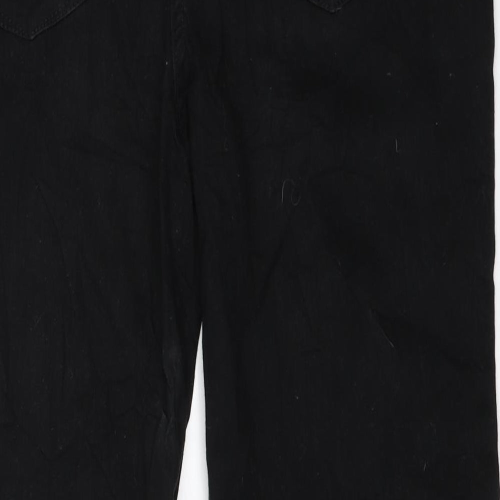 NEXT Womens Black   Cropped Jeans Size 14 L25 in