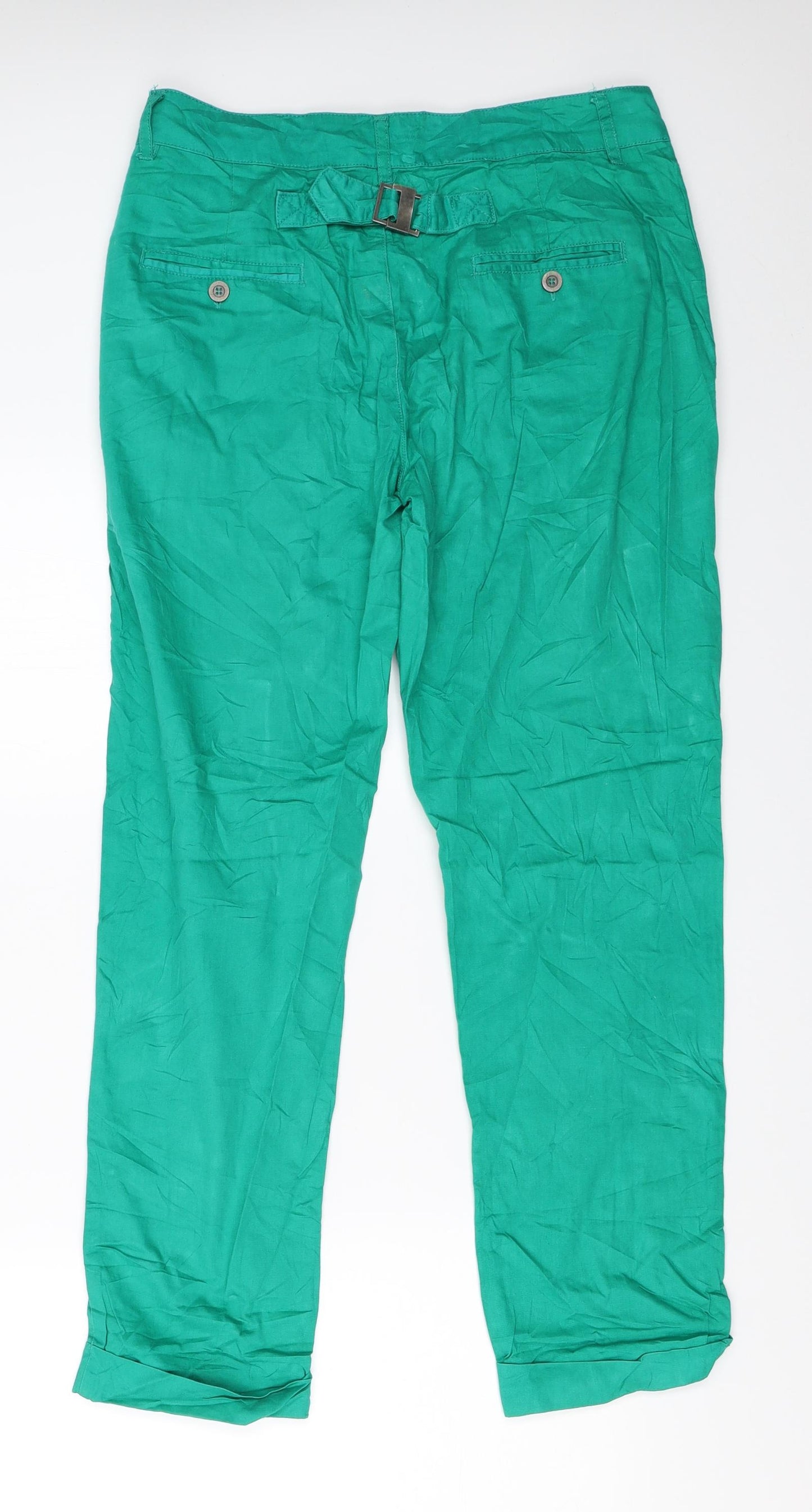 In Extenso Womens Green   Chino Trousers Size M L27.5 in