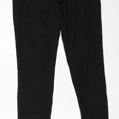 H&M Womens Black   Trousers  Size 38 L31 in