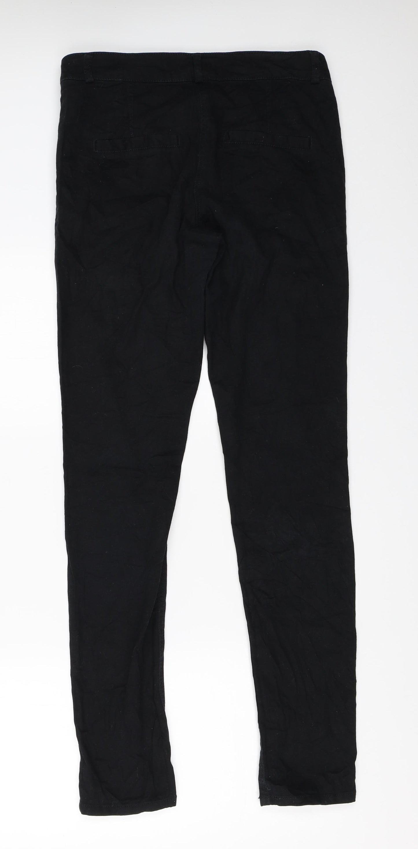 H&M Womens Black   Trousers  Size 38 L31 in