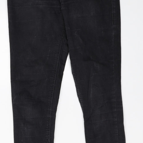 Topshop Womens Black  Denim Skinny Jeans Size 30 in L32 in - joni jeans
