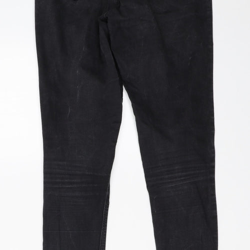 Topshop Womens Black  Denim Skinny Jeans Size 30 in L32 in - joni jeans