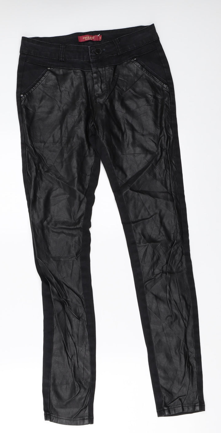 Freesia Womens Black Skinny Jeans Size S L29 in