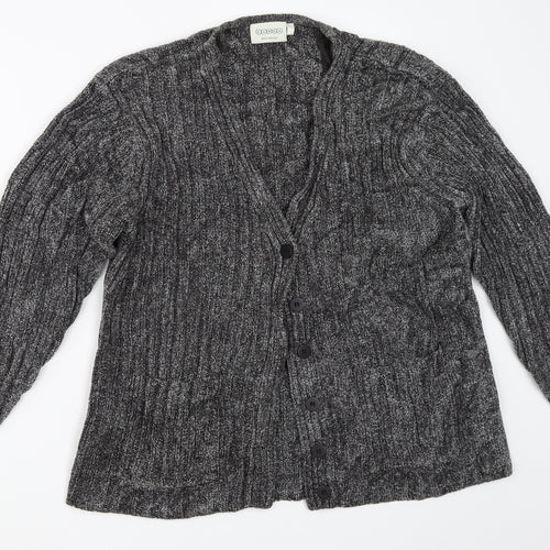 Canda Womens Grey   Cardigan Jumper Size L