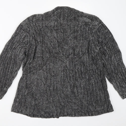 Canda Womens Grey   Cardigan Jumper Size L