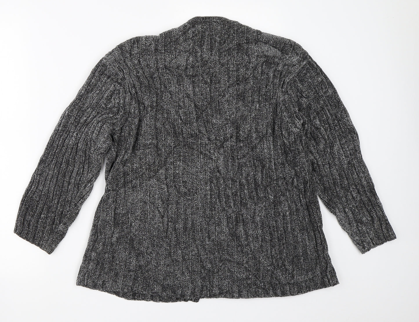 Canda Womens Grey   Cardigan Jumper Size L
