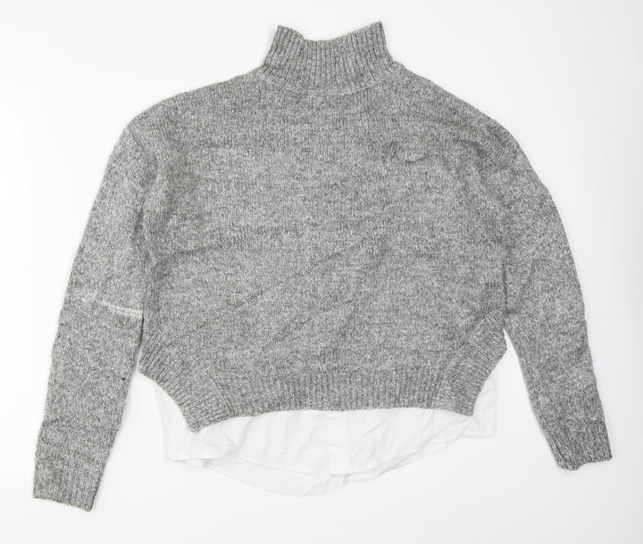 New Look Womens Grey   Pullover Jumper Size S