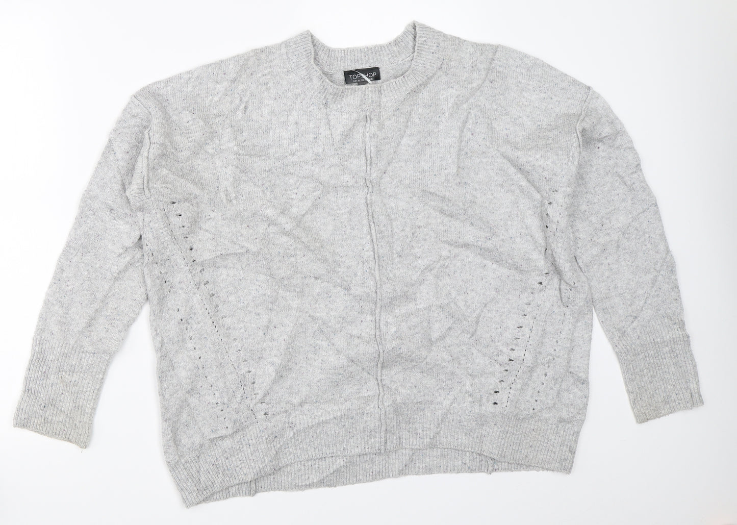 Topshop Womens Grey   Pullover Jumper Size 8