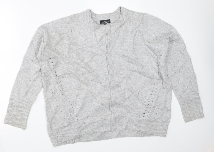 Topshop Womens Grey   Pullover Jumper Size 8