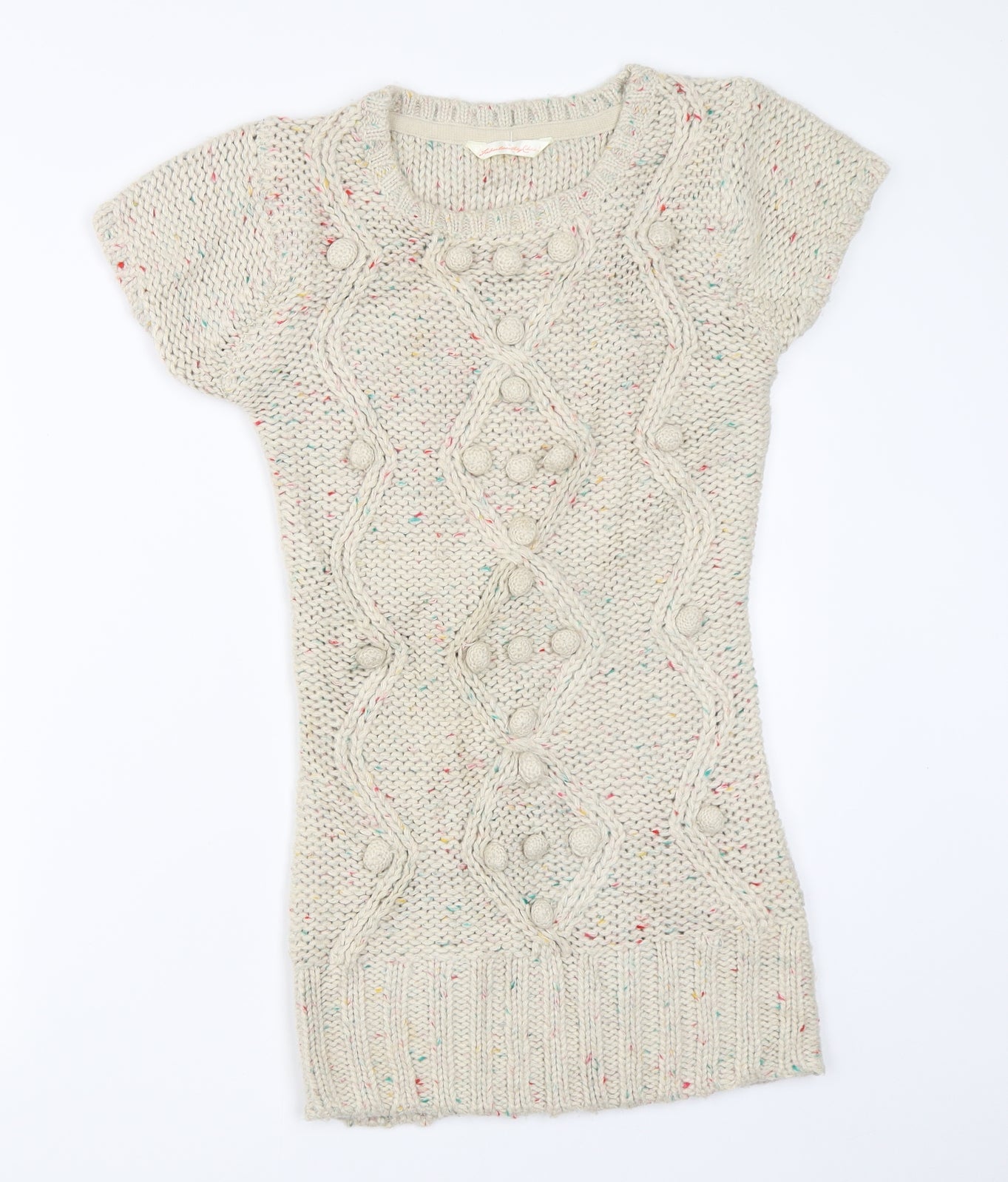 Matalan Girls Beige   Tunic Jumper Size 10-11 Years