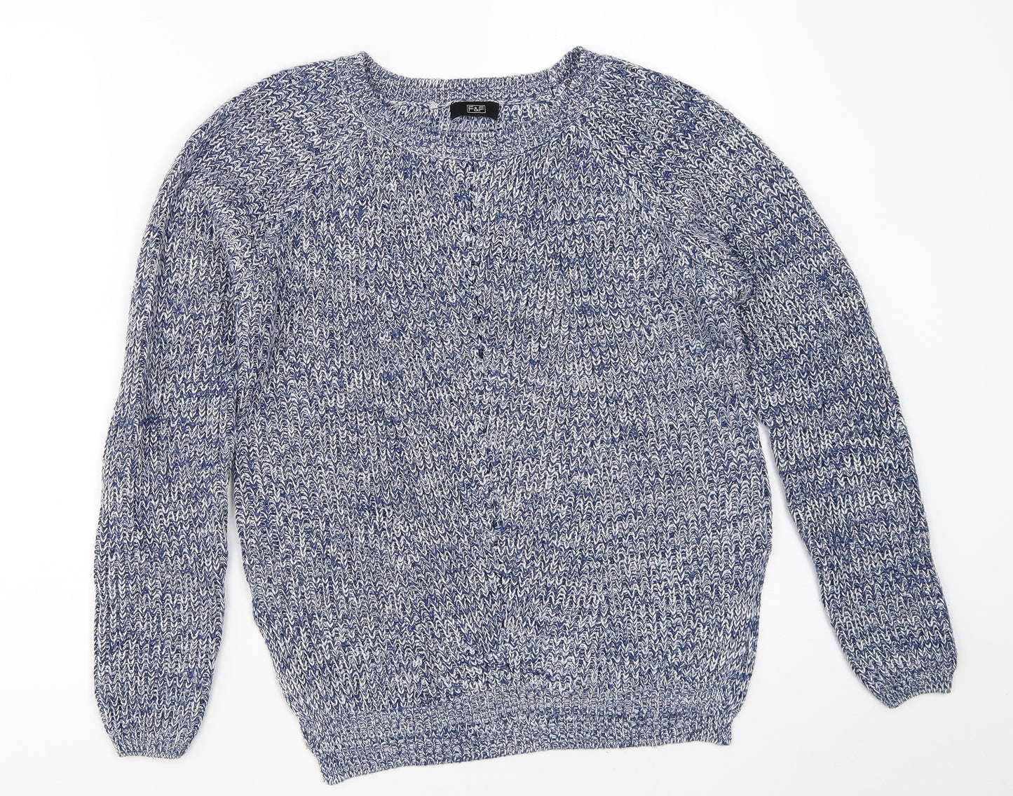 F&F Womens Blue   Pullover Jumper Size 8