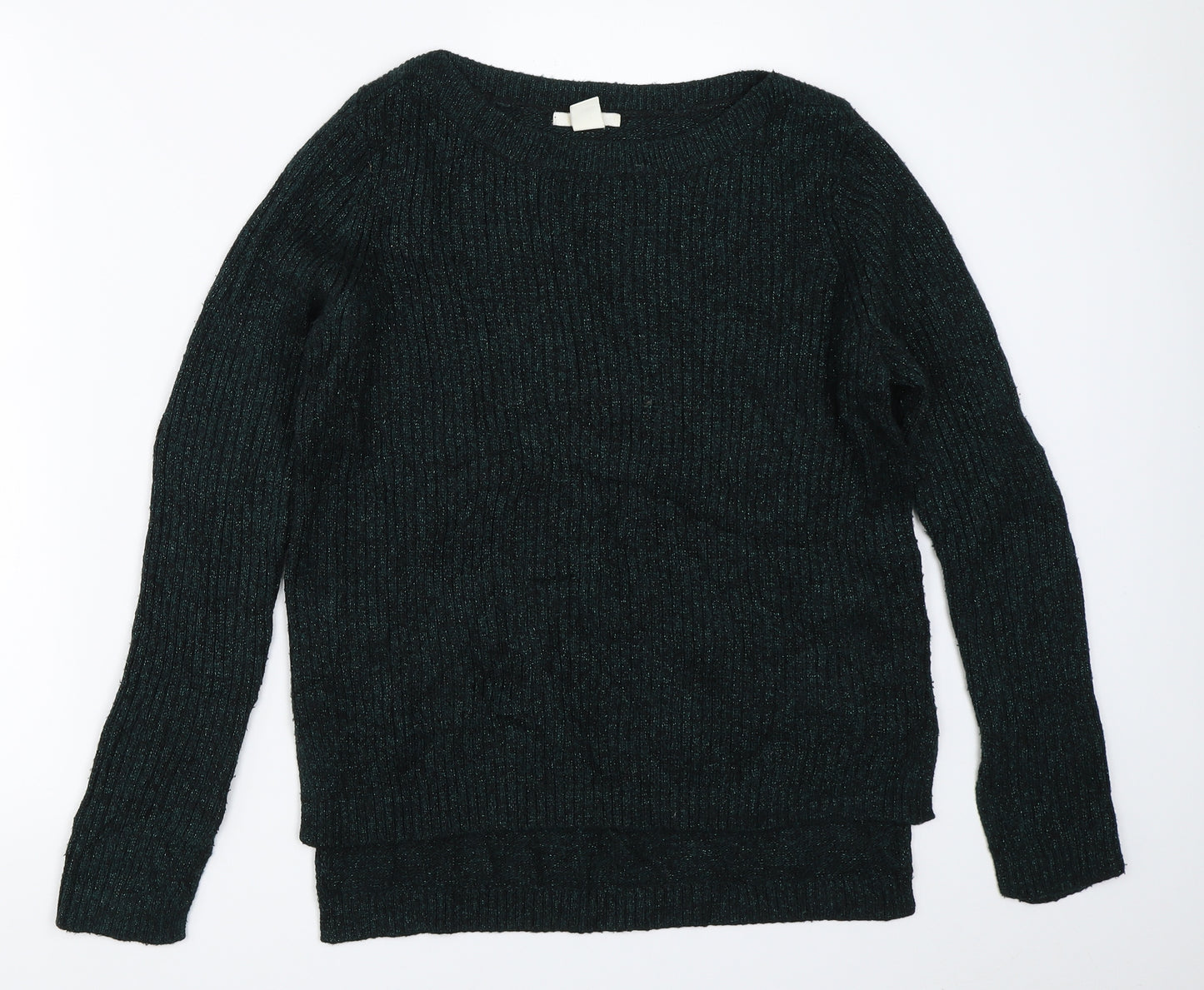 H&M Womens Green   Pullover Jumper Size S
