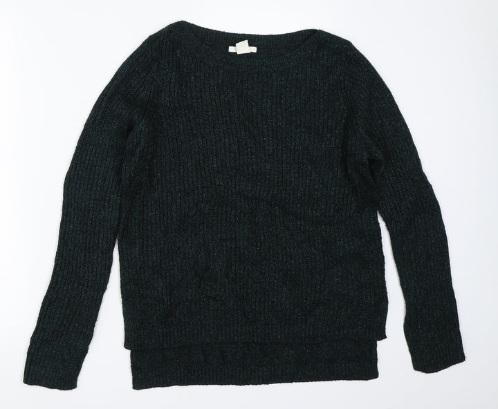 H&M Womens Green   Pullover Jumper Size S