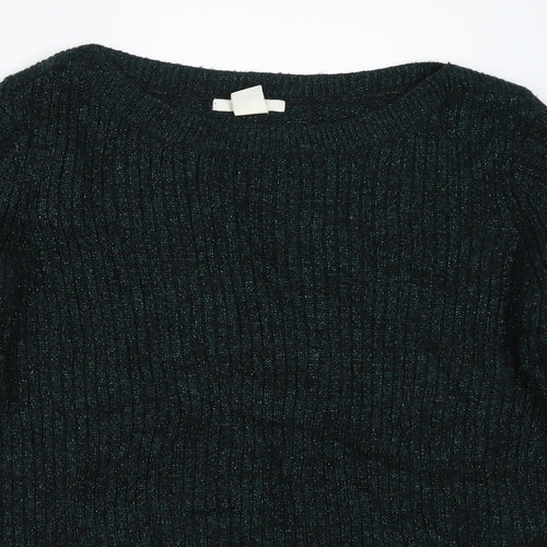 H&M Womens Green   Pullover Jumper Size S
