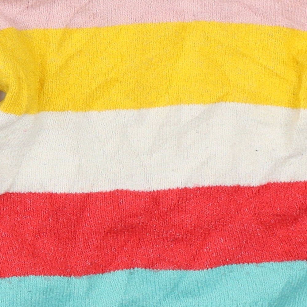 H&M Girls Multicoloured Colourblock  Pullover Jumper Size 12-18 Months
