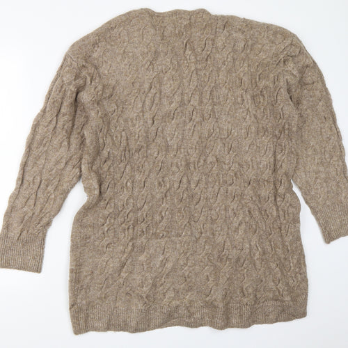H&M Womens Beige   Tunic Jumper Size M
