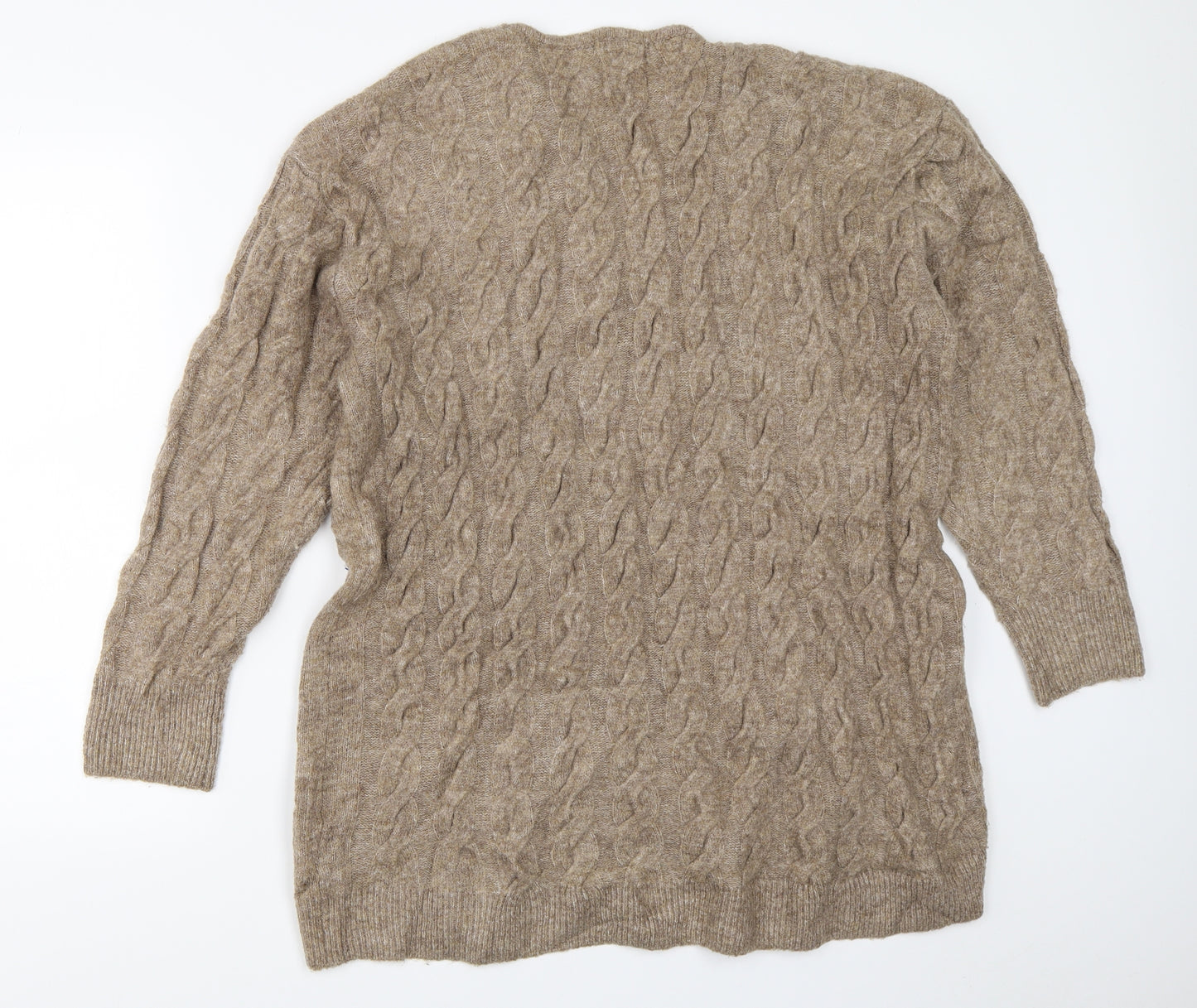 H&M Womens Beige   Tunic Jumper Size M