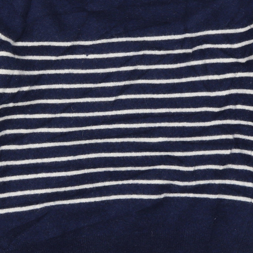 Crew Clothing Womens Blue Striped  Pullover Jumper Size 6