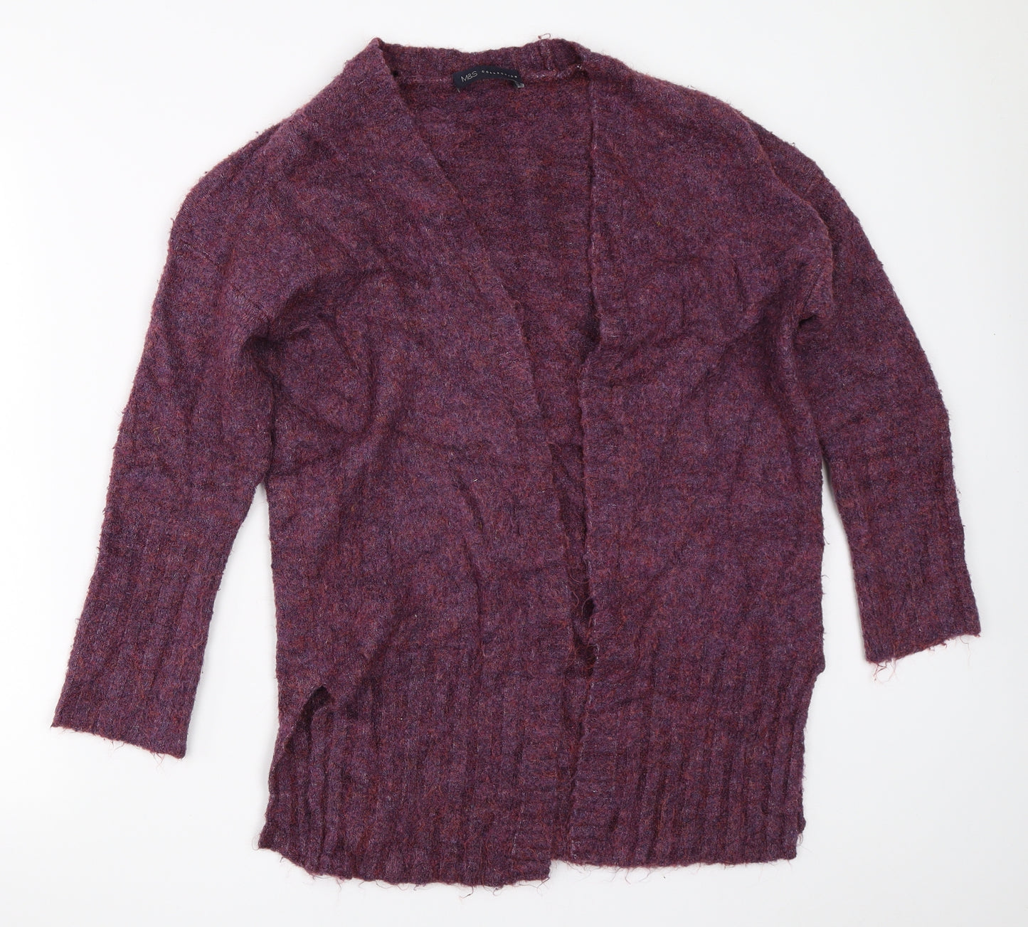 Marks and Spencer Womens Purple   Cardigan Jumper Size S