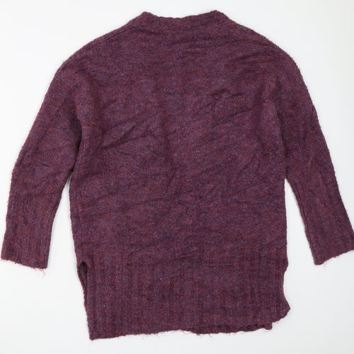 Marks and Spencer Womens Purple   Cardigan Jumper Size S