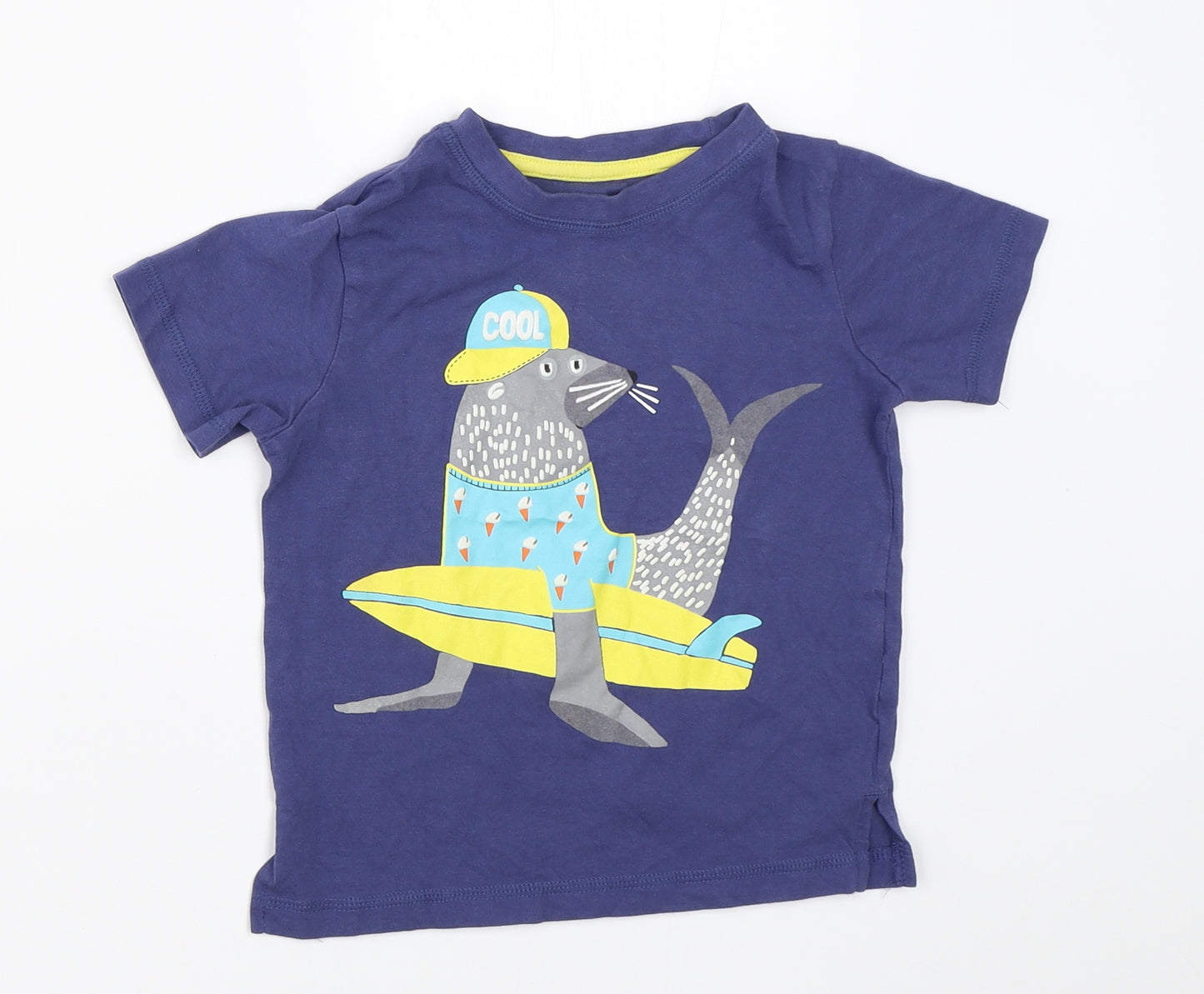 TU Boys Blue   Basic T-Shirt Size 2-3 Years