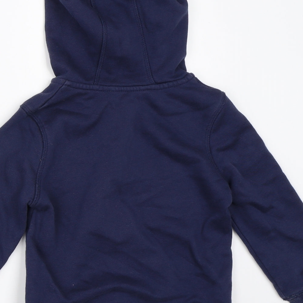 George Boys Blue   Full Zip Hoodie Size 2-3 Years