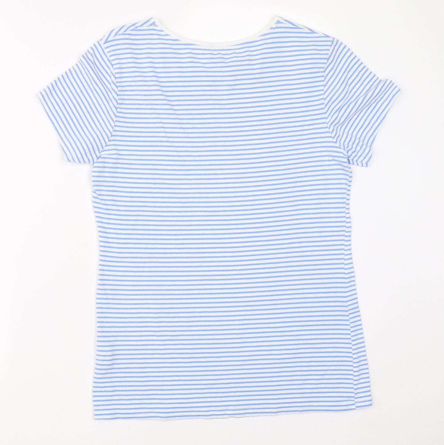 Primark Womens Blue Striped  Basic T-Shirt Size 14