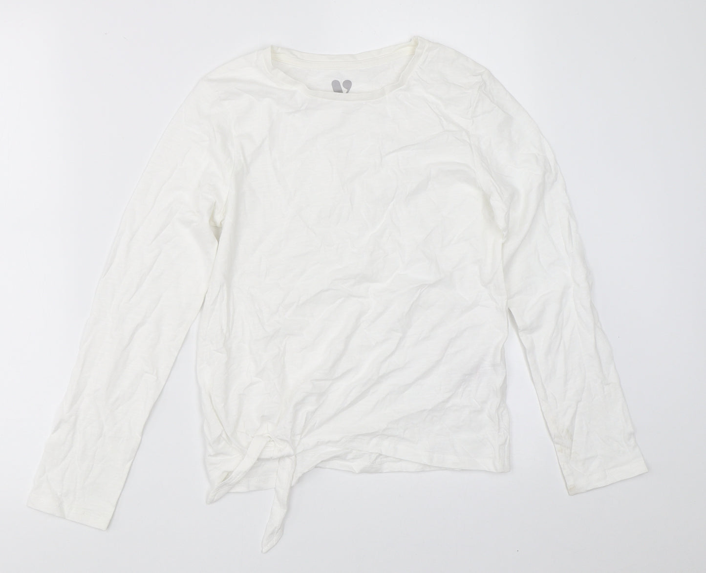 Very Girls White   Basic T-Shirt Size 9 Years