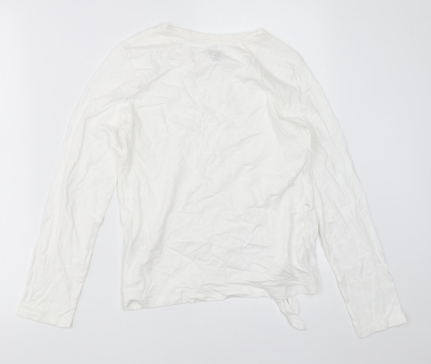 Very Girls White   Basic T-Shirt Size 9 Years