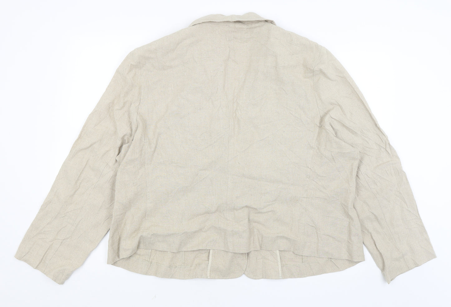 Damart Womens Beige   Jacket Blazer Size 24