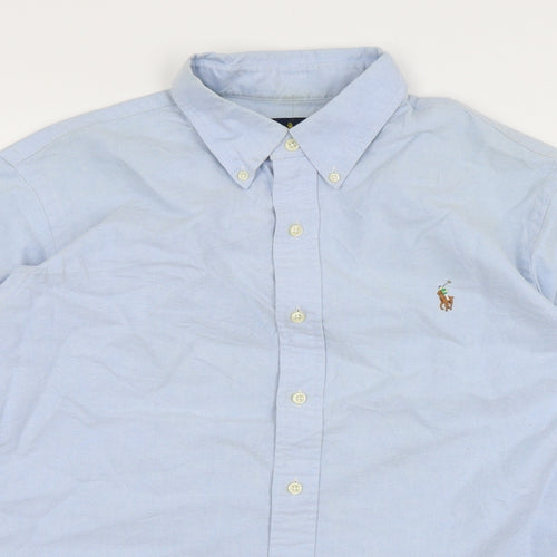 Ralph Lauren Mens Blue    Dress Shirt Size L