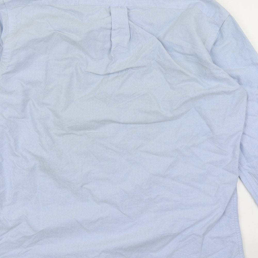 Ralph Lauren Mens Blue    Dress Shirt Size L