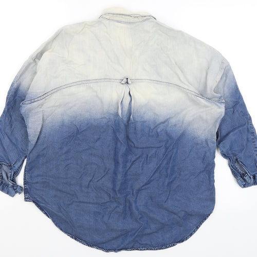 Mango Jeans Mens Blue    Button-Up Size M
